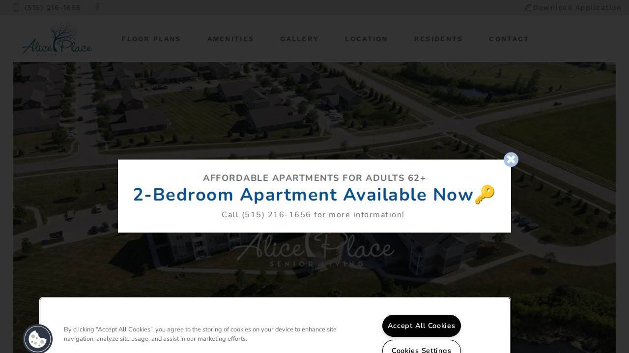 Alice website screenshot