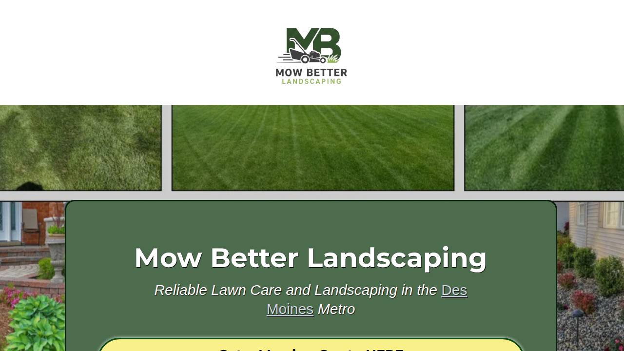 Mow Magic website screenshot