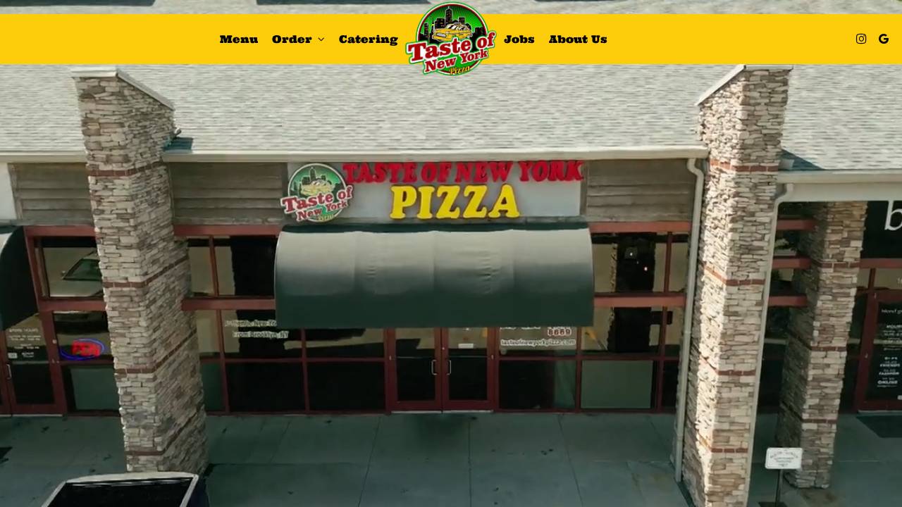 Taste Of New York Waukee website screenshot