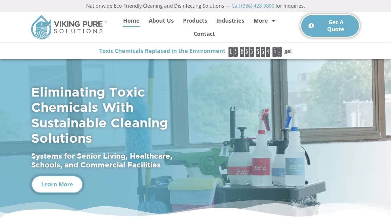 Viking Pure Solutions website screenshot