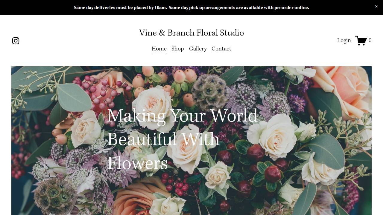 Vine - Branch LLC website screenshot