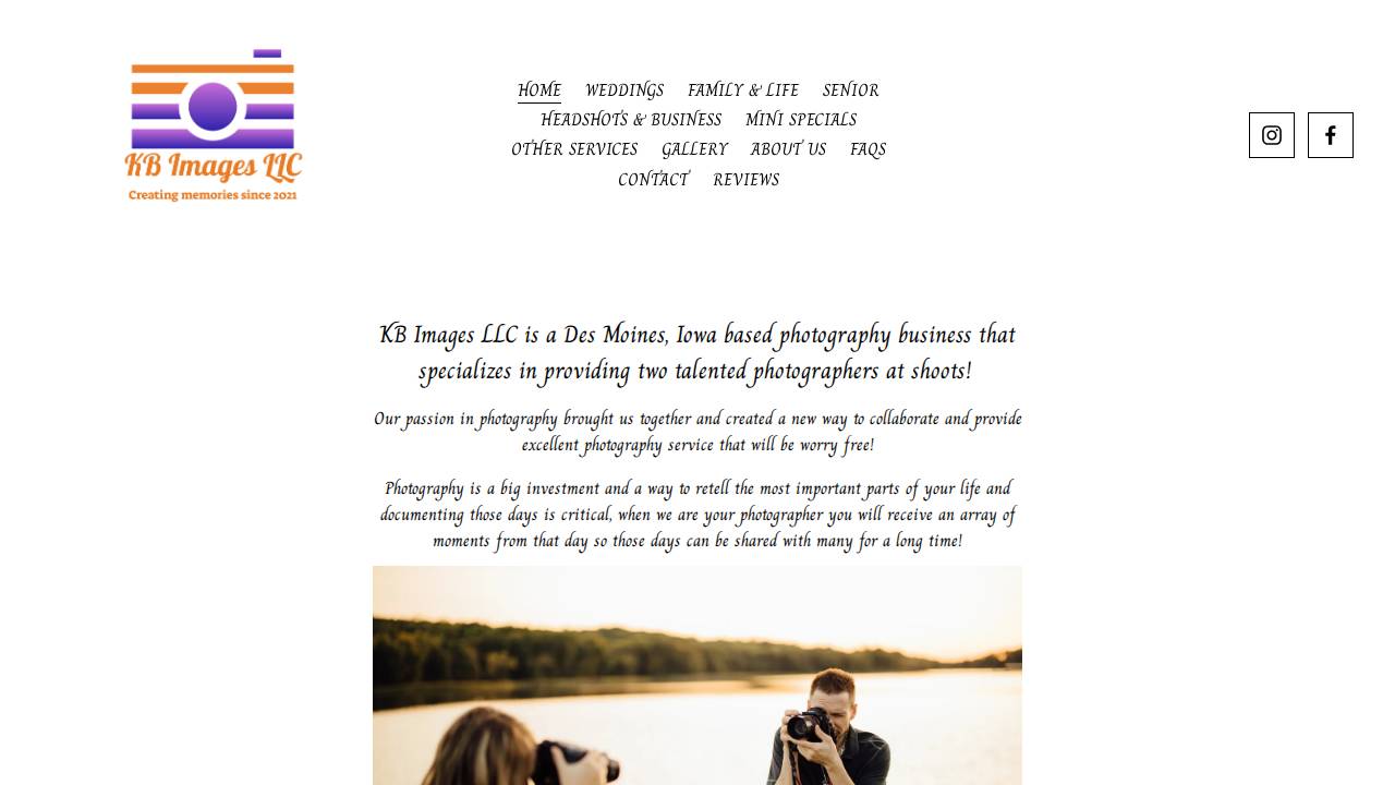 Kb Images LLC website screenshot