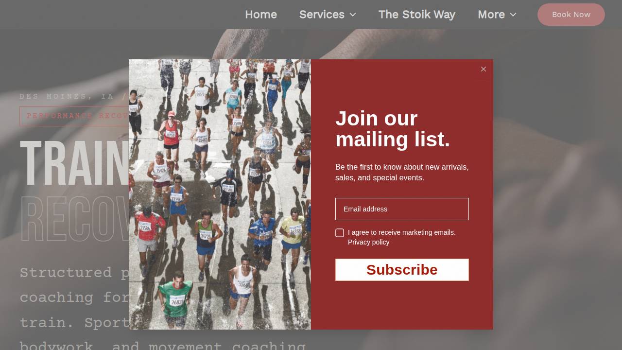 Stoik Body Co. LLC website screenshot