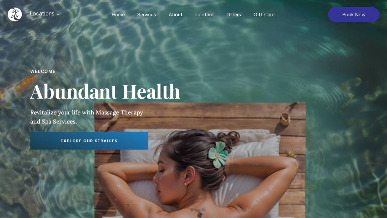 Abundant Health website screenshot