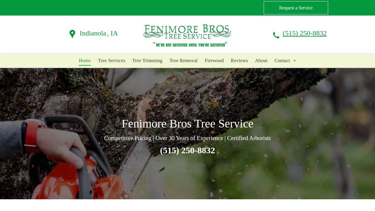 Fenimore Bros Tree Service website screenshot