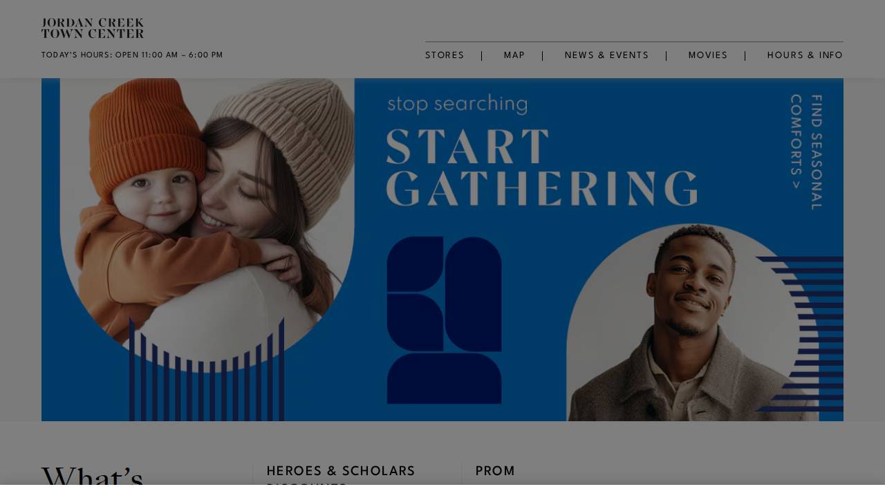 Jordan Creek website screenshot