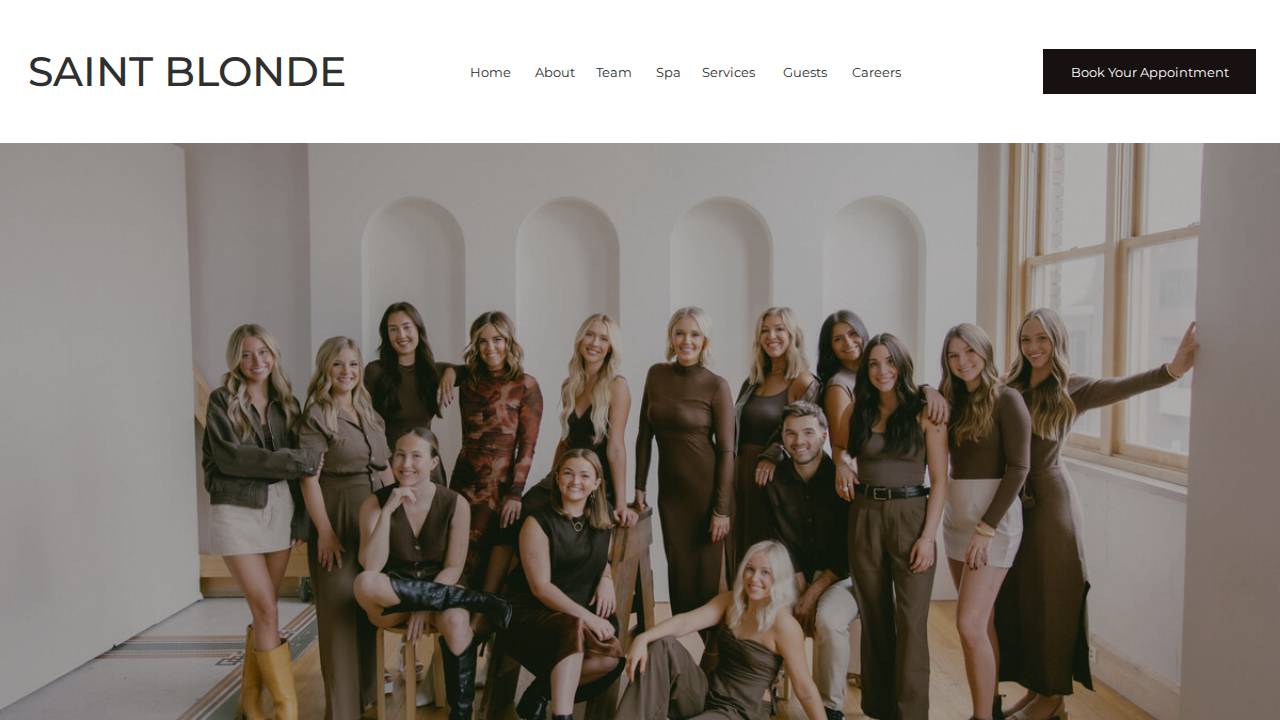 Cosmetologist website screenshot