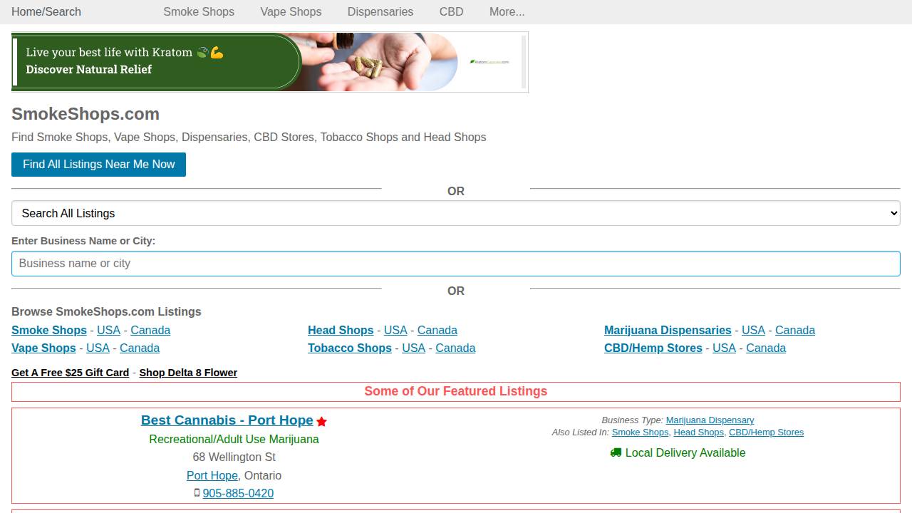 Abc Smoke website screenshot