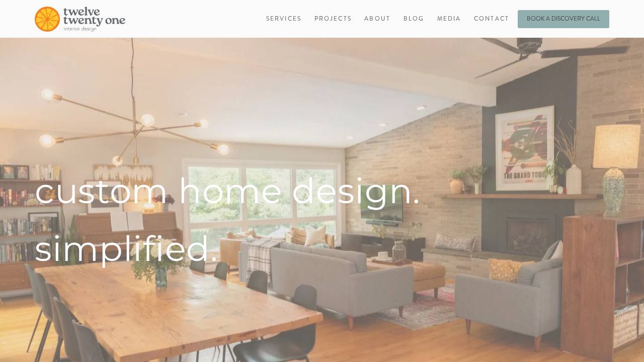 Twenty1 Designs website screenshot