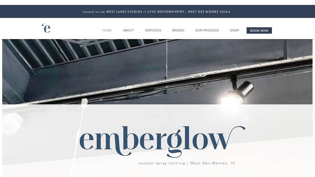 Sunless Glow LLC website screenshot