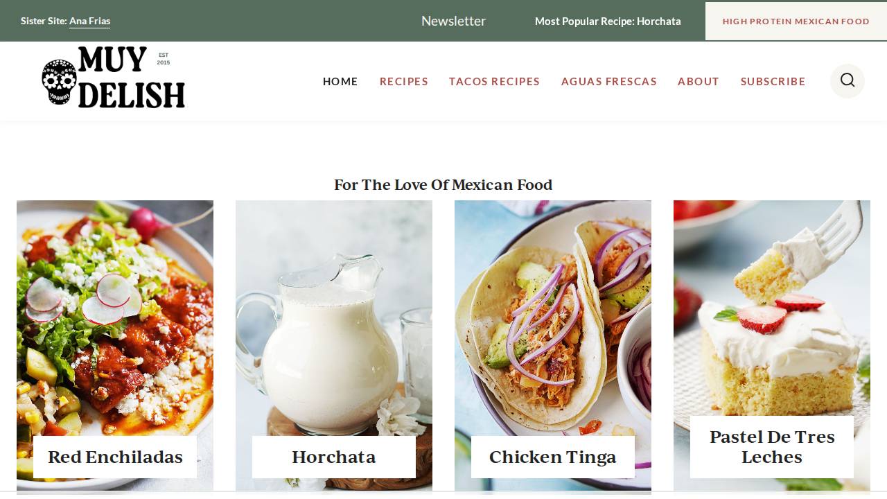 Tacos Y Antojitos Leah Inc. website screenshot