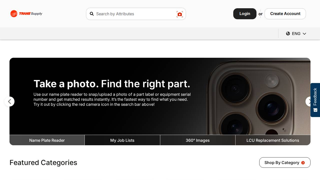 Trane Us Inc. website screenshot