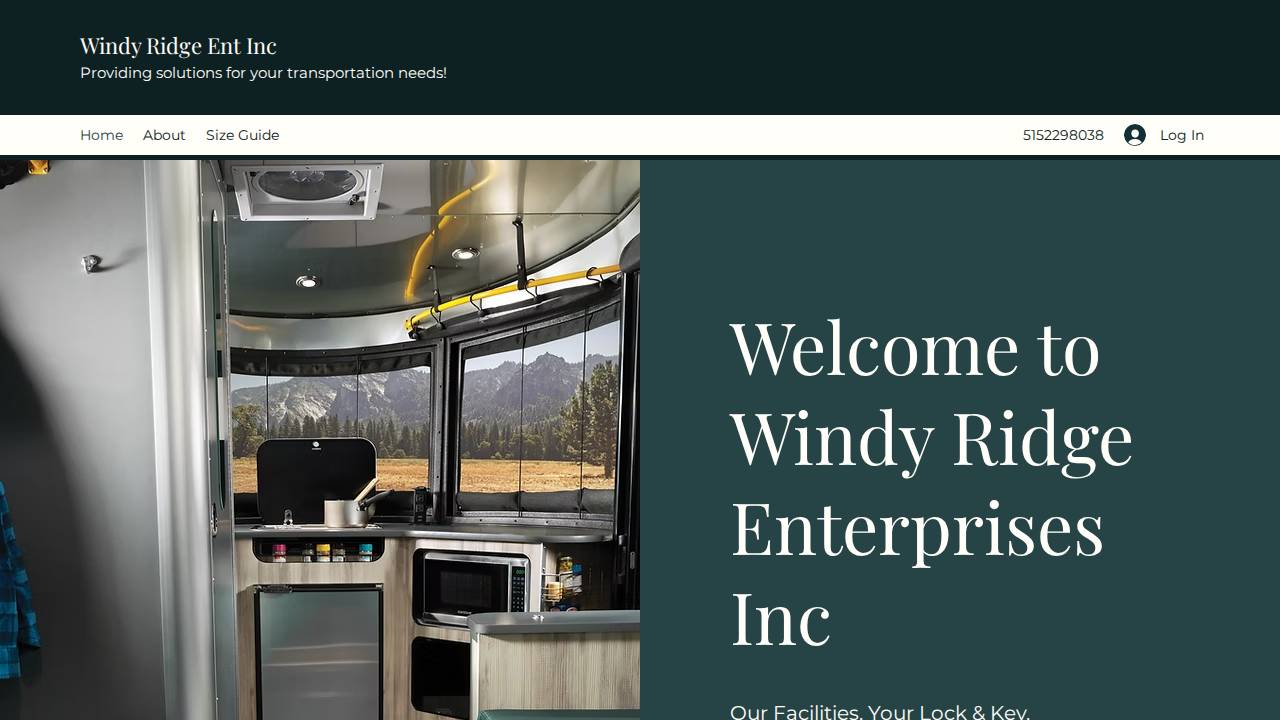 Windy Ridge Enterprises Inc. website screenshot