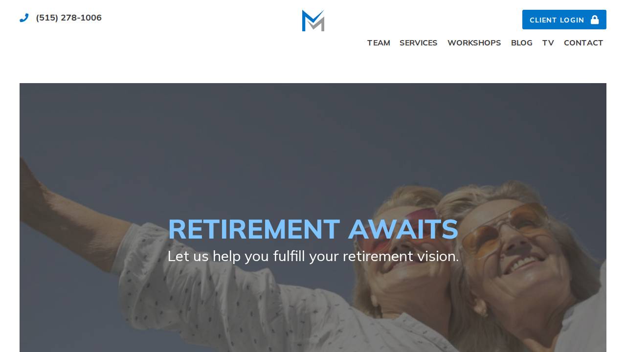 Mnm Retirement website screenshot