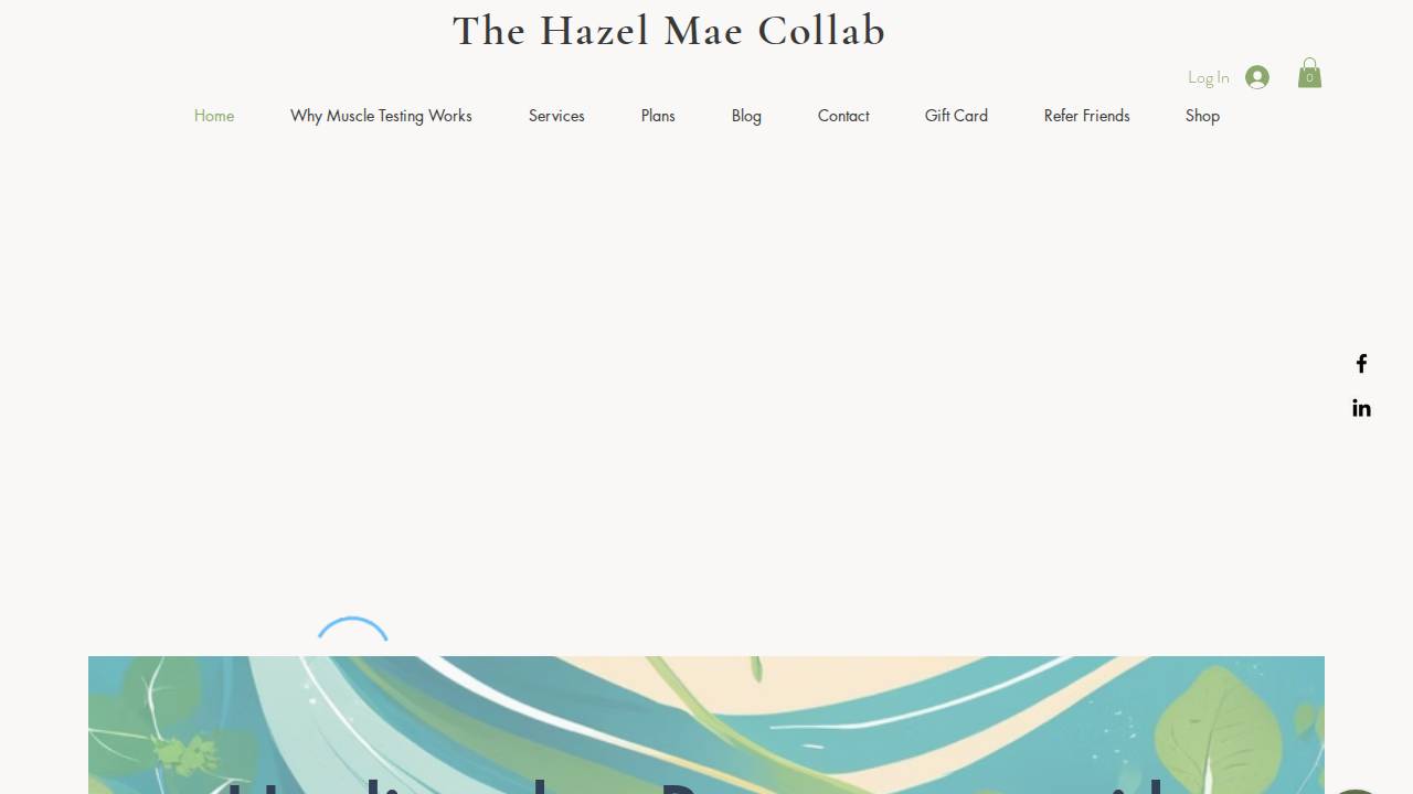 The Hazel Mae Collaboration website screenshot