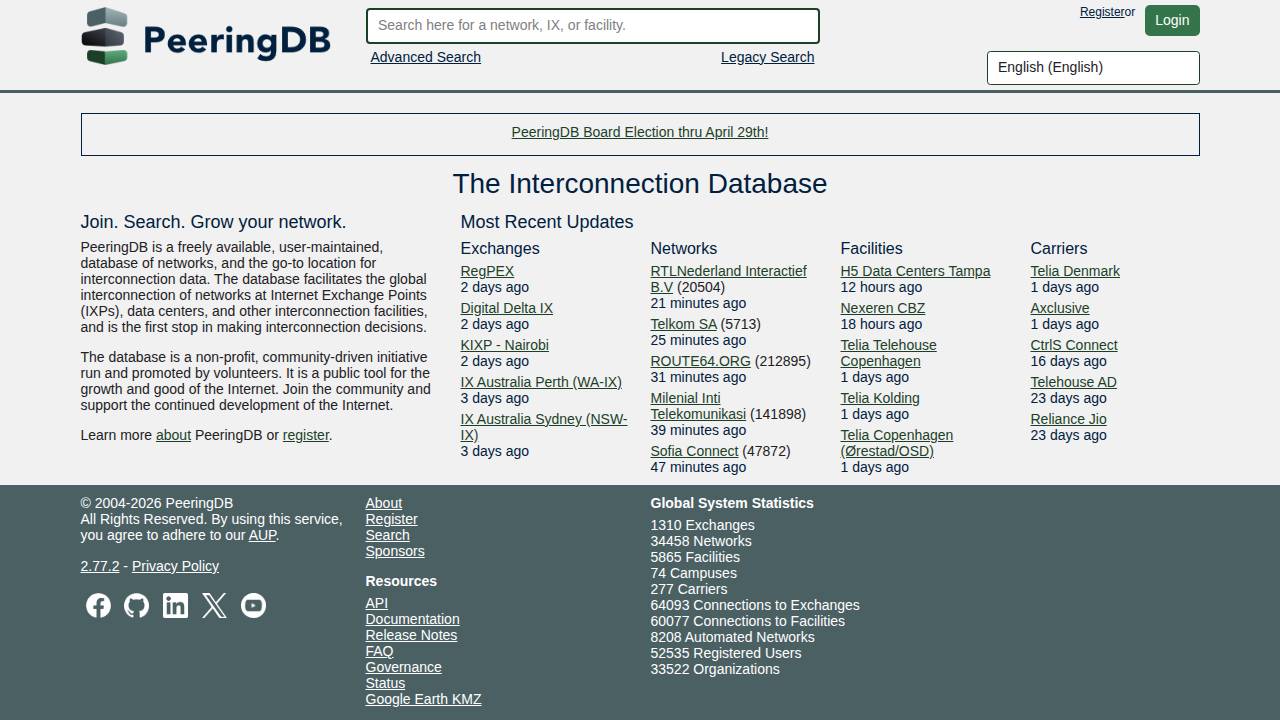 Dsm1 website screenshot
