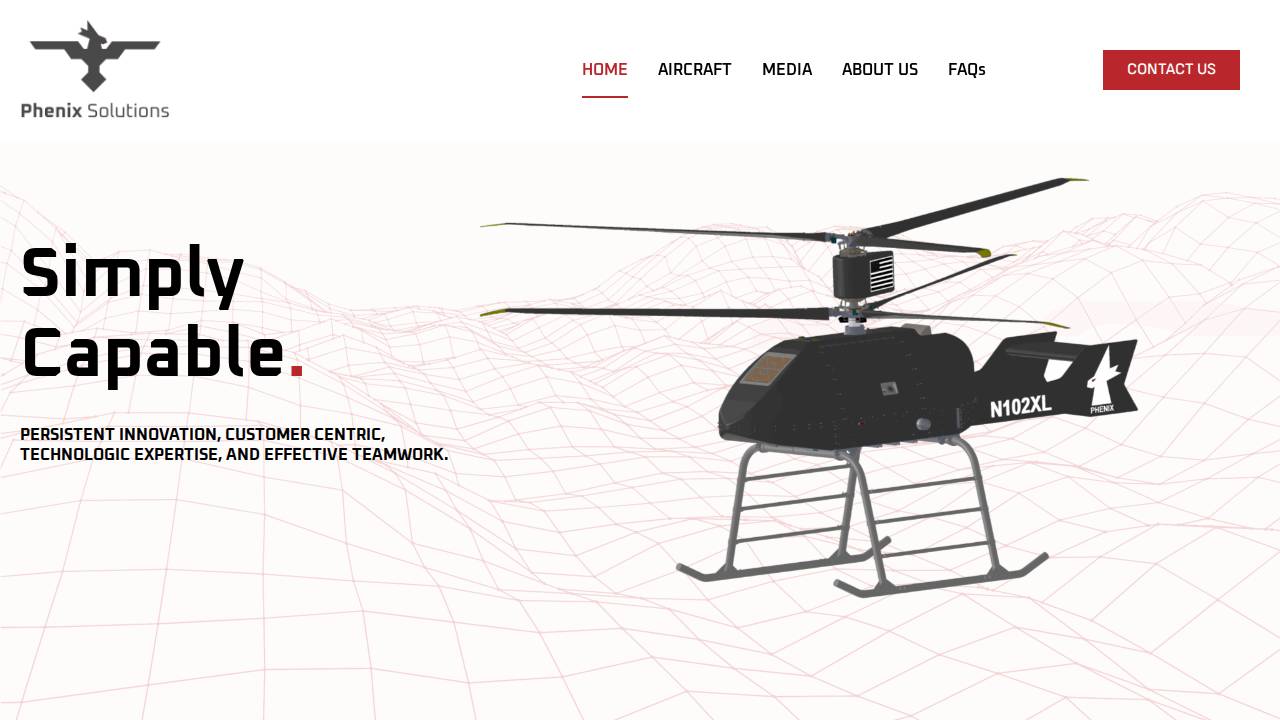 Phoenix Uas website screenshot
