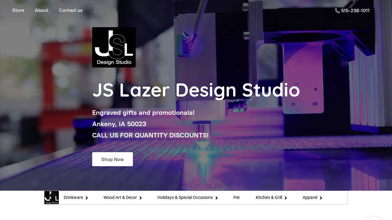 Clarks Customs- Engraving And Fabrication website screenshot