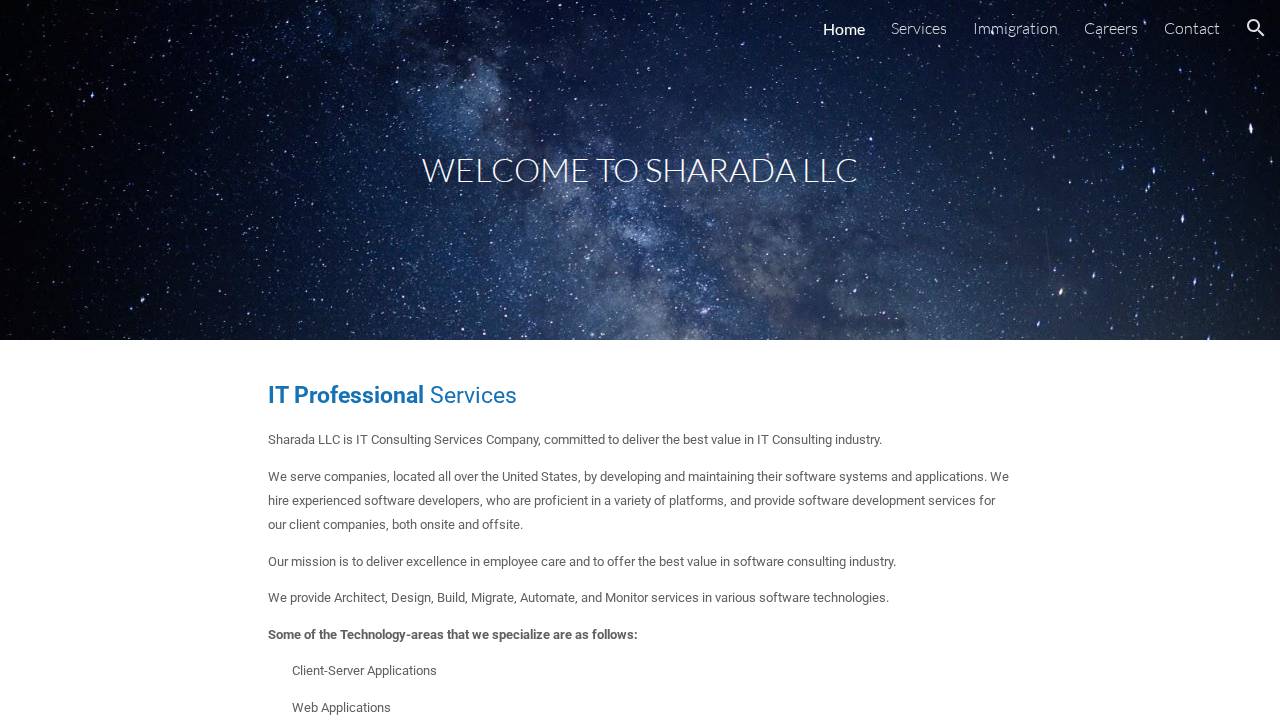 Saradha LLC website screenshot