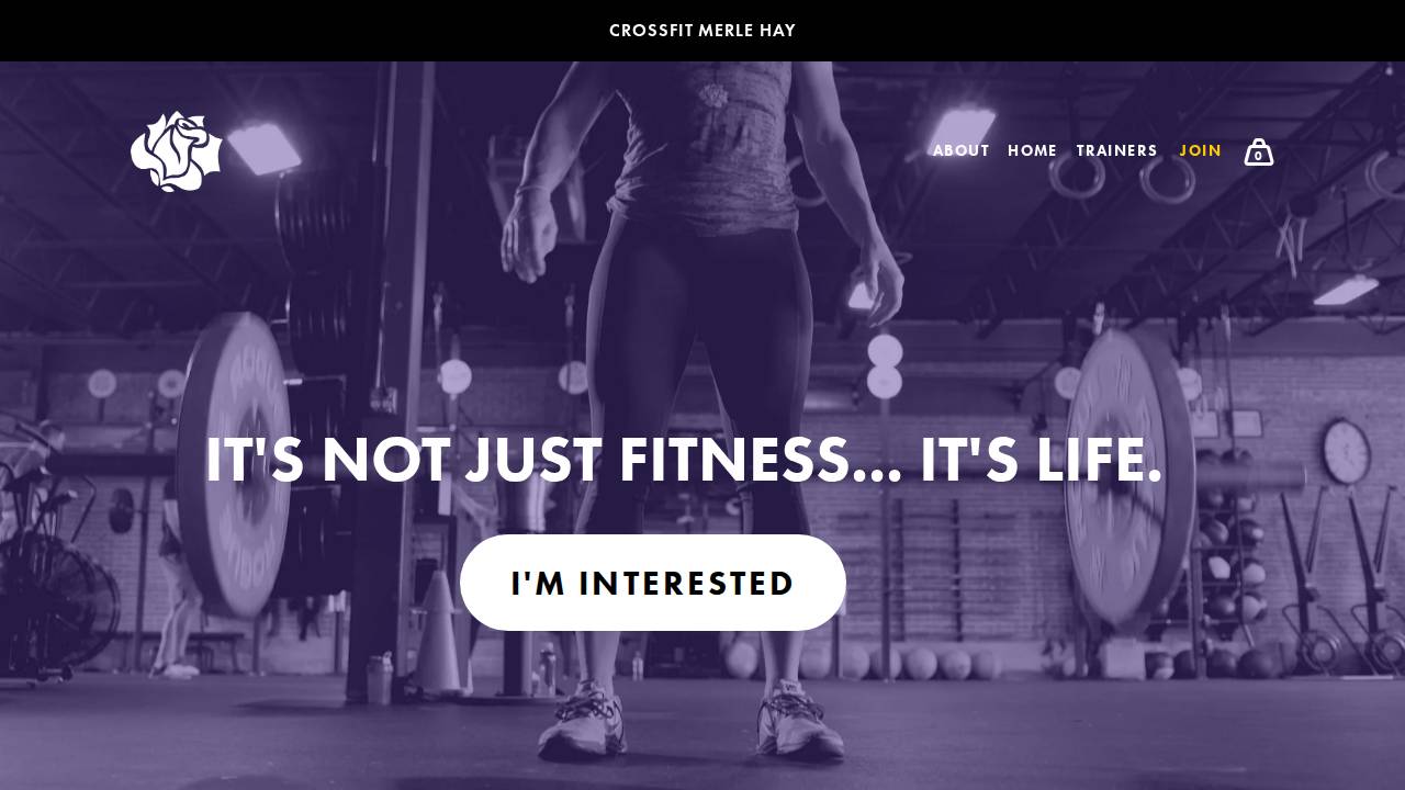Crossfit Merle Hay website screenshot