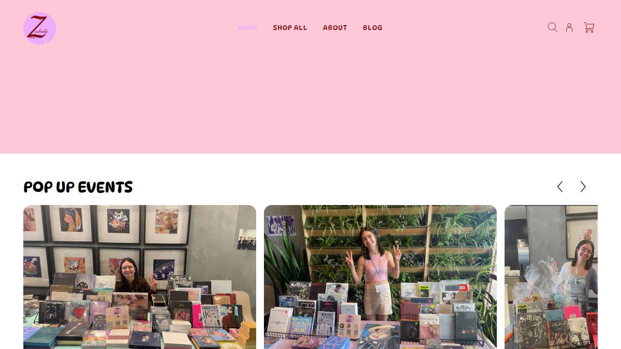 Zedoda K-Pop website screenshot