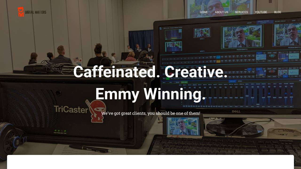 Mattern Video Productions Inc. website screenshot