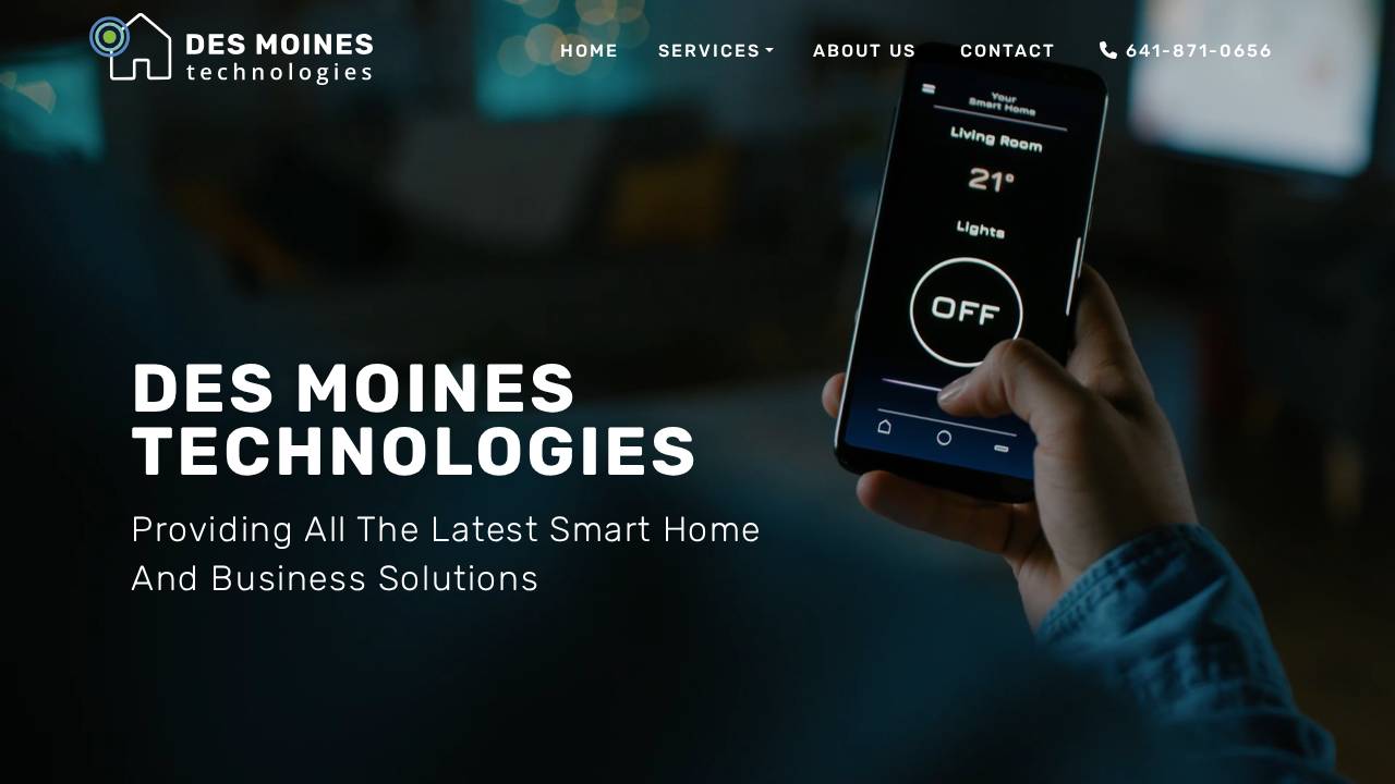 Des Moines Technologies website screenshot