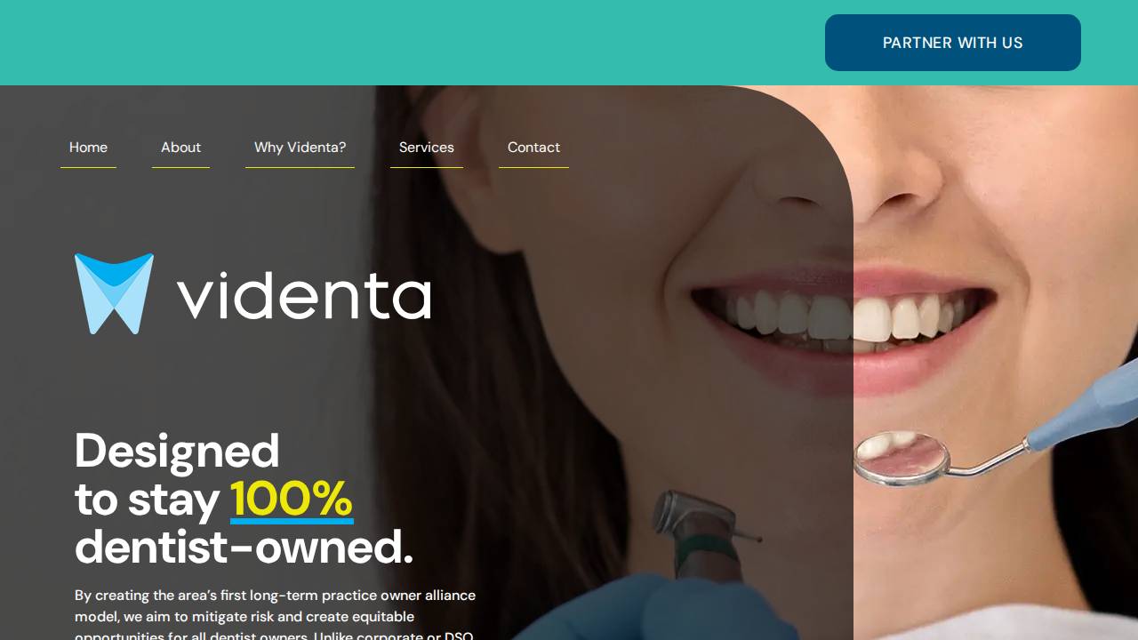 Videnta LLC website screenshot