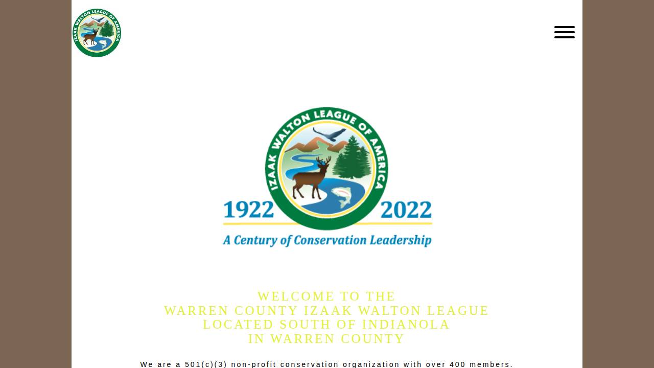 Warren County Shotgun Sports website screenshot