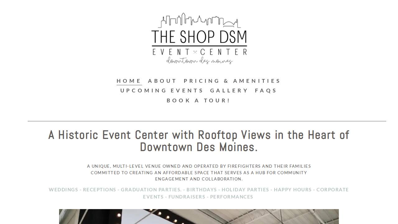 The Shop Dsm website screenshot