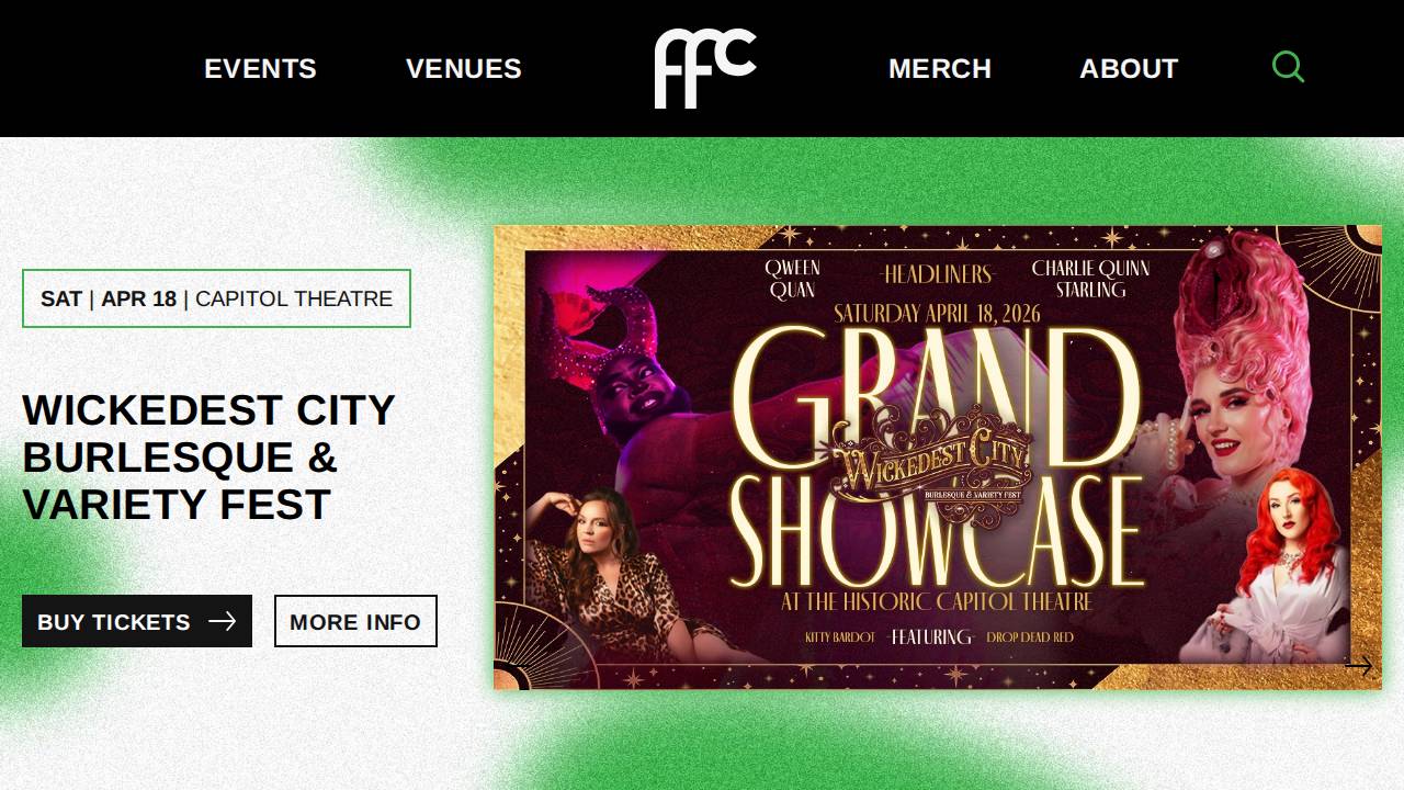 First Fleet Concerts website screenshot