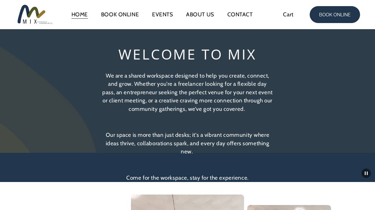 Mix Creative Community LLC website screenshot