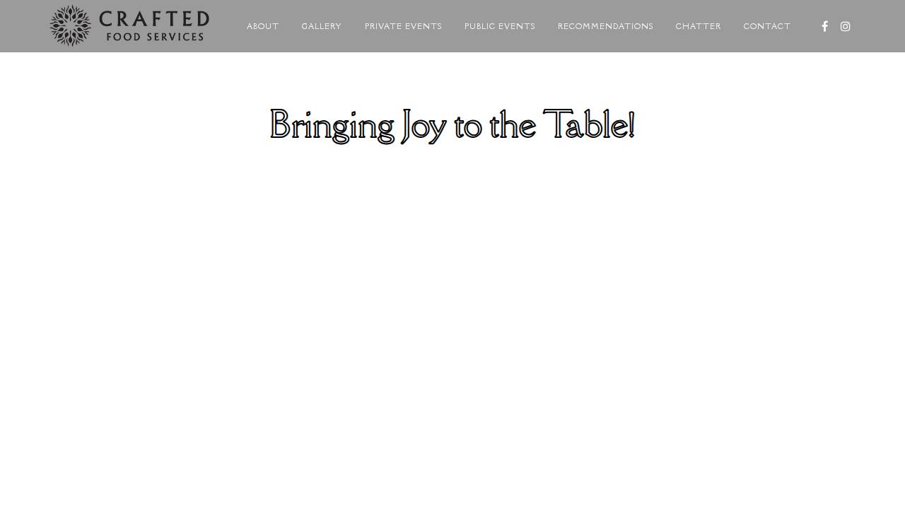 Crafted Food Services website screenshot