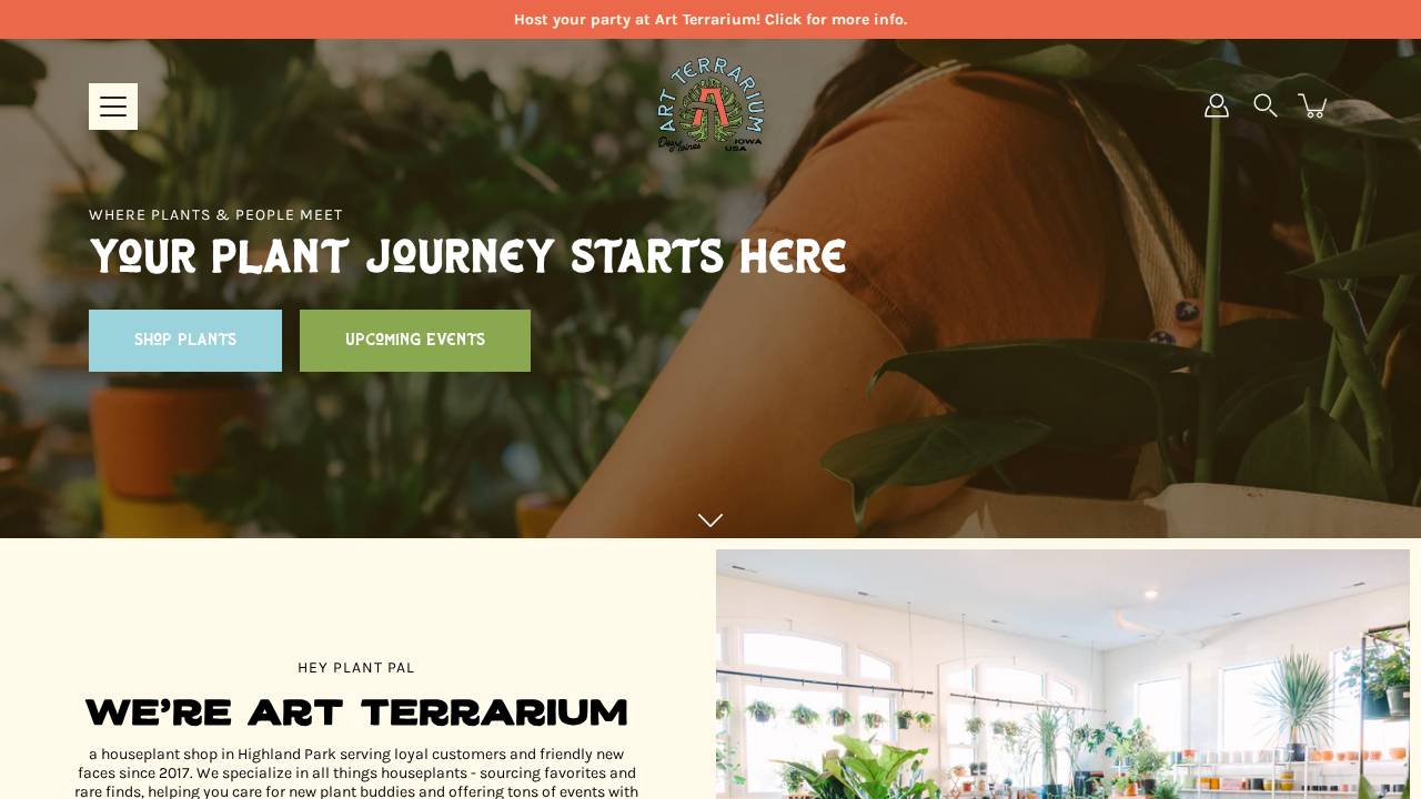 Art Terrarium website screenshot