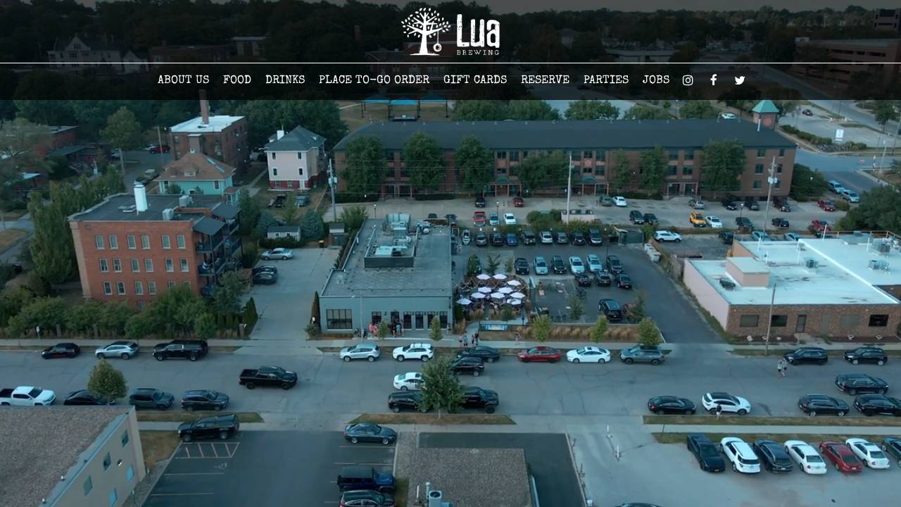 La Luna Music Venue website screenshot