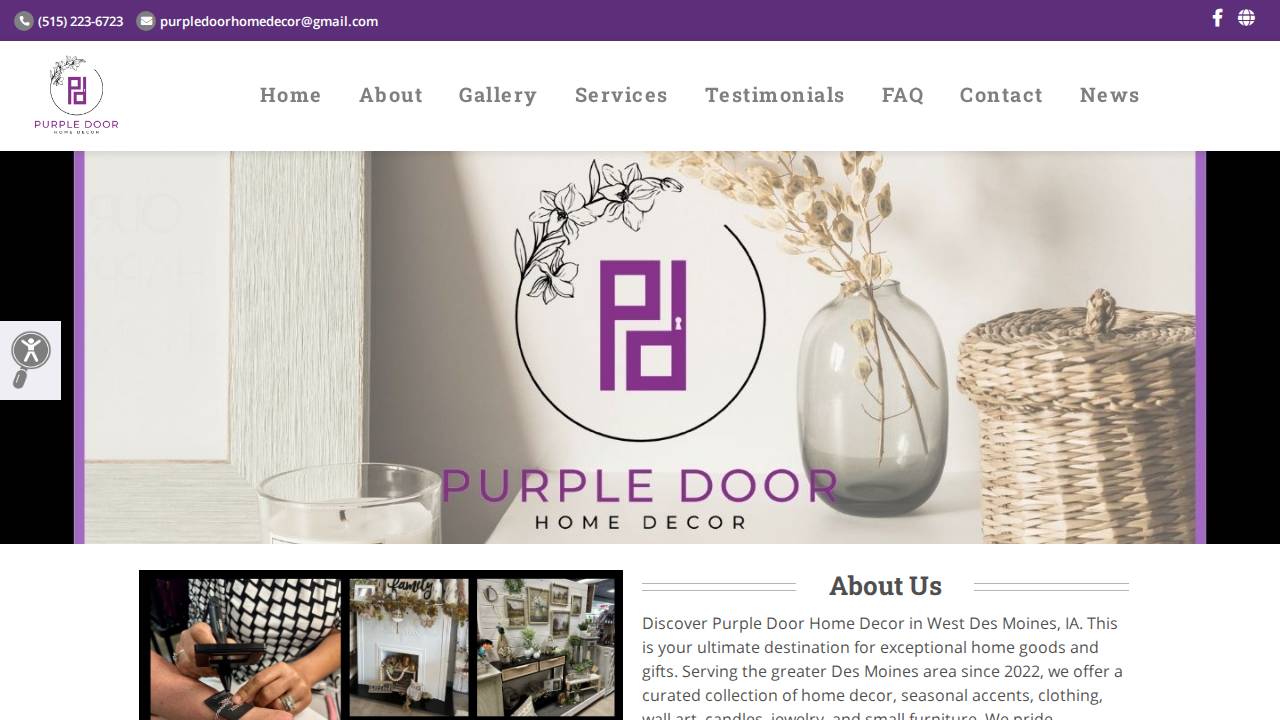 Purple Dreams Graphic Inc. website screenshot
