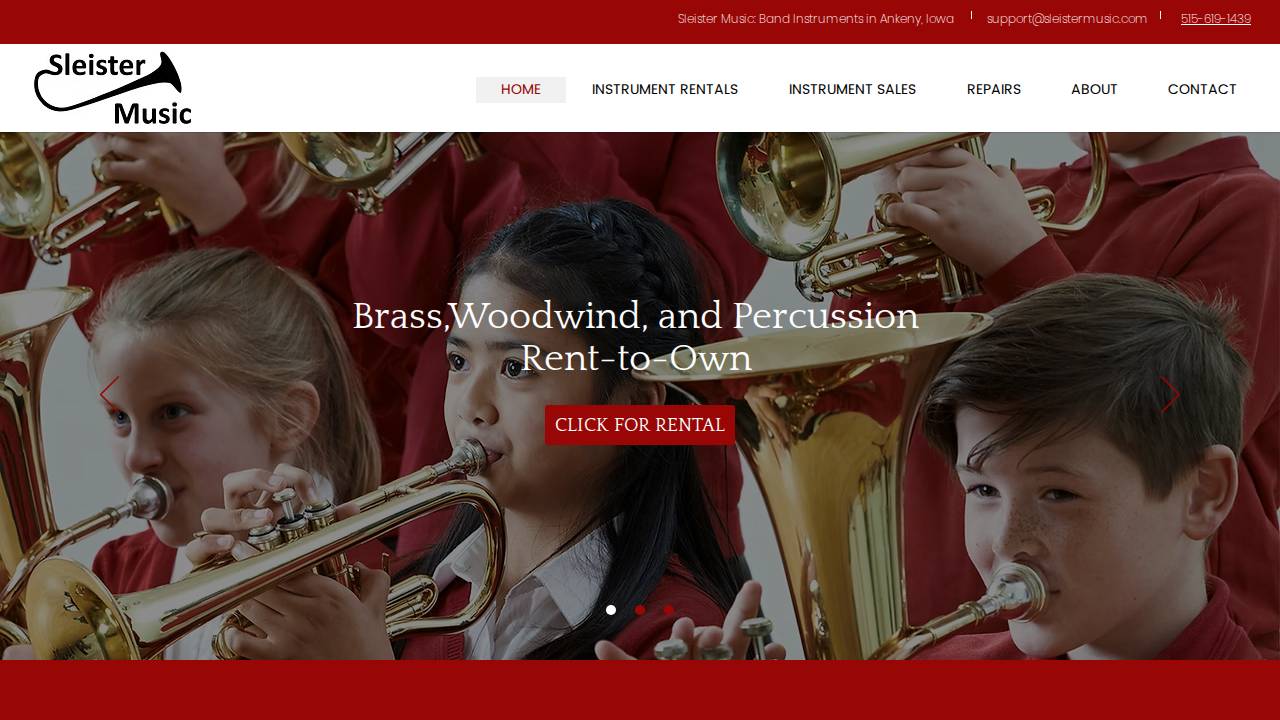 Shelby Strings LLC website screenshot