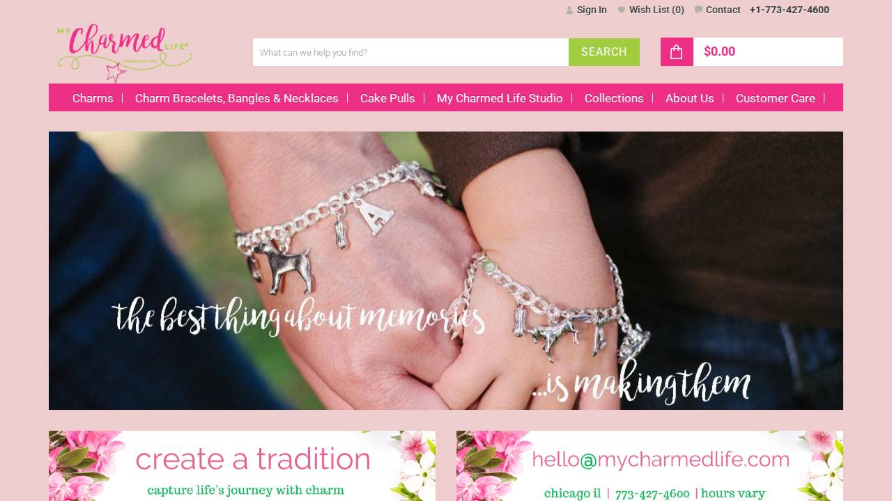 Charmed Life website screenshot