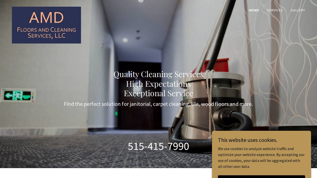 Amd Floors And Cleaning Services website screenshot