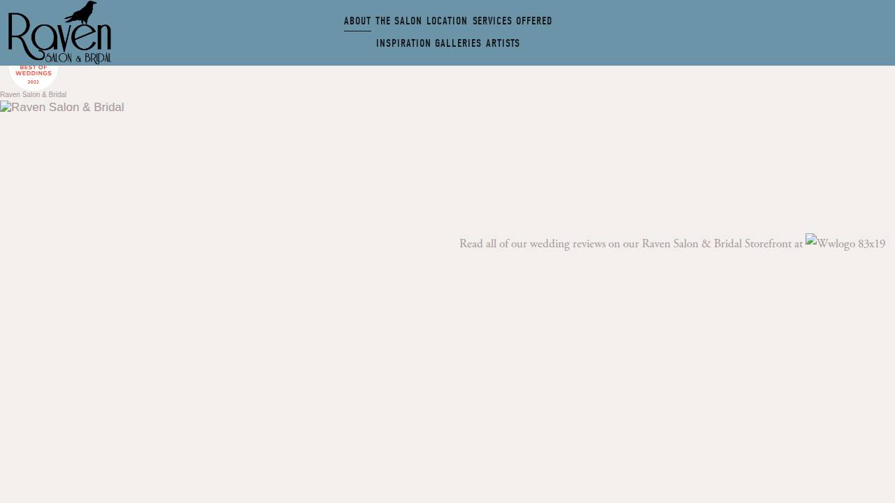 Salon Raven website screenshot