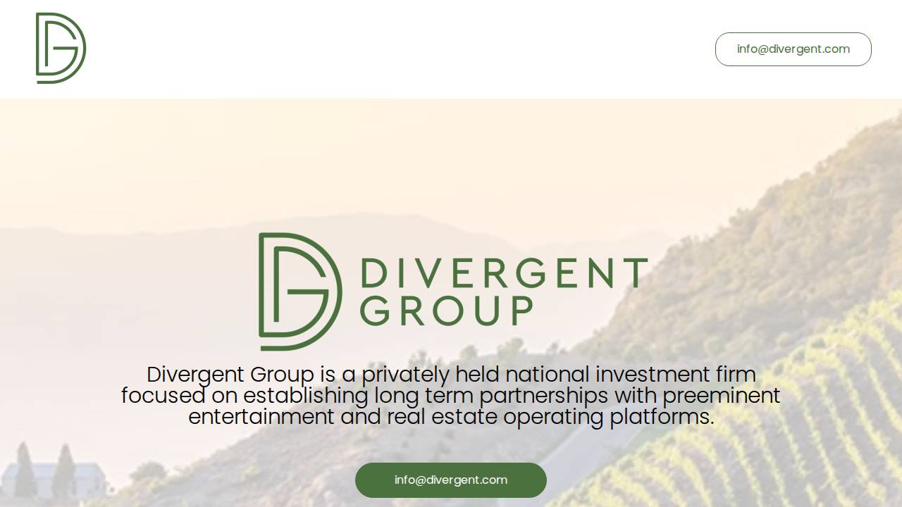 Divergent Group Inc. website screenshot