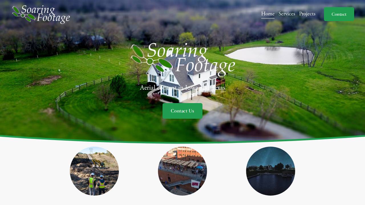 Soaring Footage LLC website screenshot