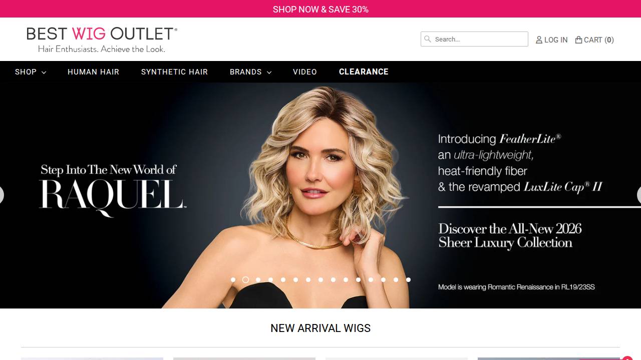 Wigs Provider website screenshot