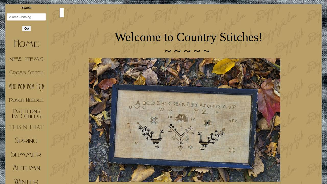 Country Stitches LLC website screenshot