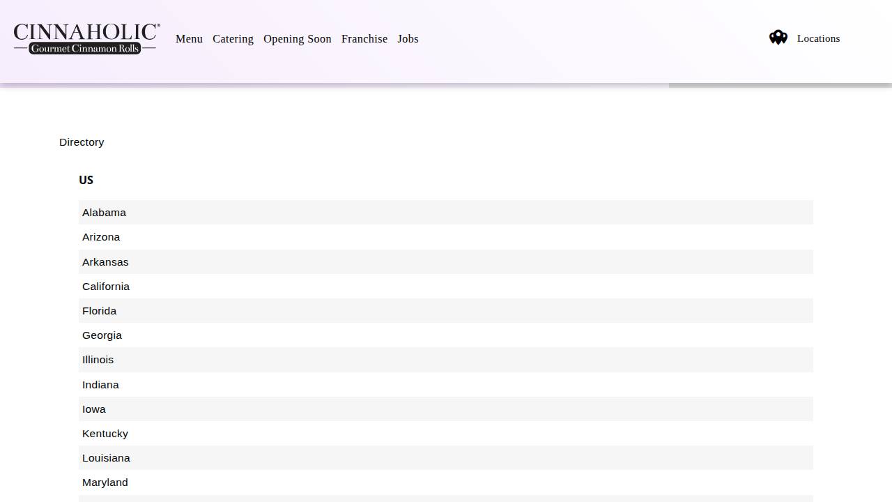 Cinnaholic Ankeny website screenshot