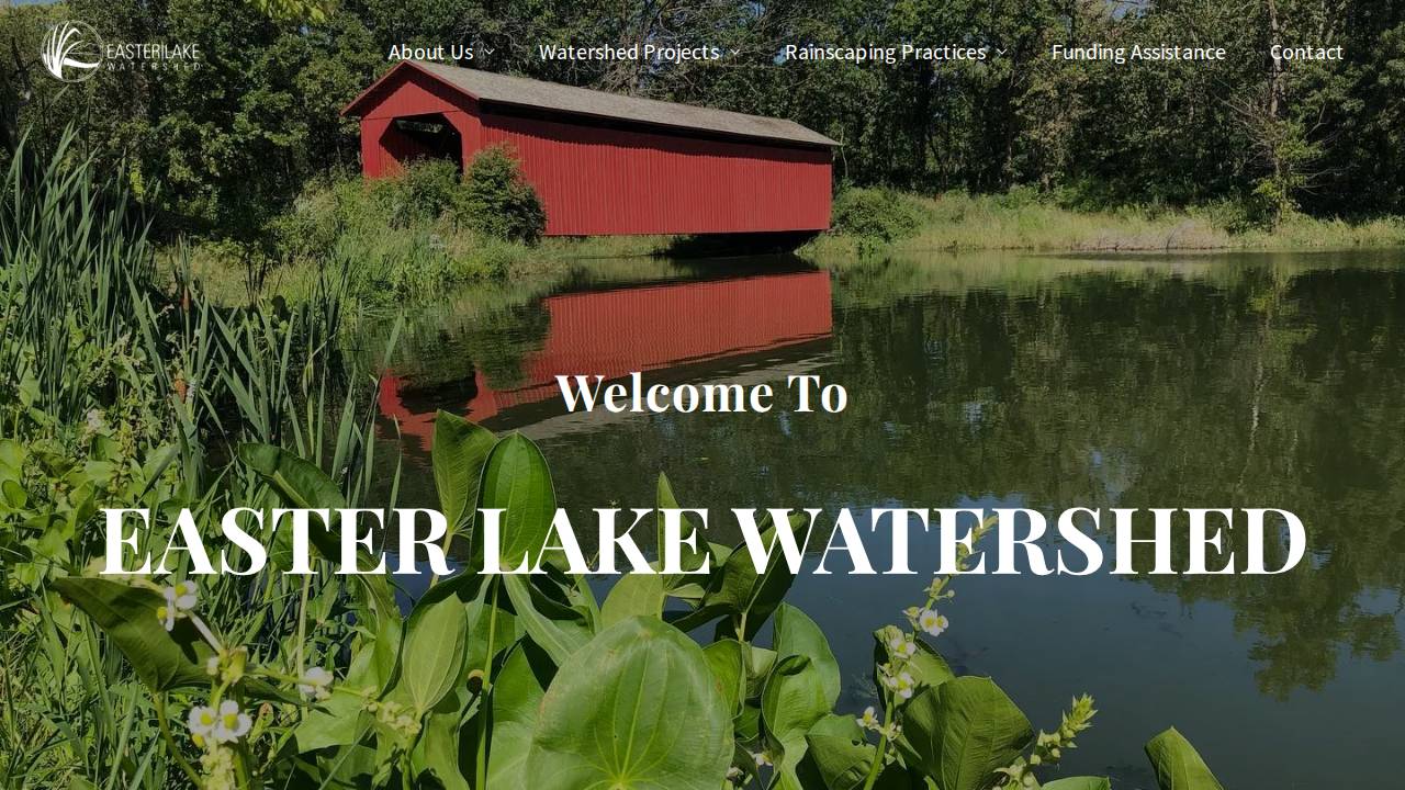 Easter Lake website screenshot