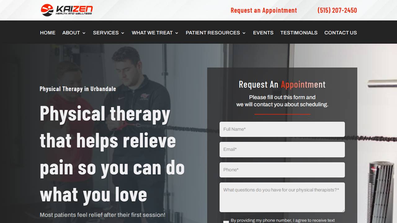 Kaizen Health And Wellness Pllc website screenshot