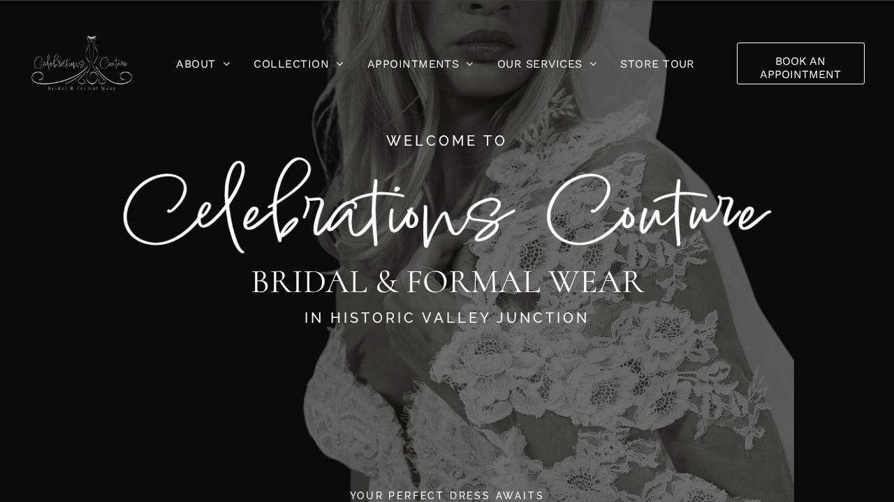 Celebrations Couture website screenshot
