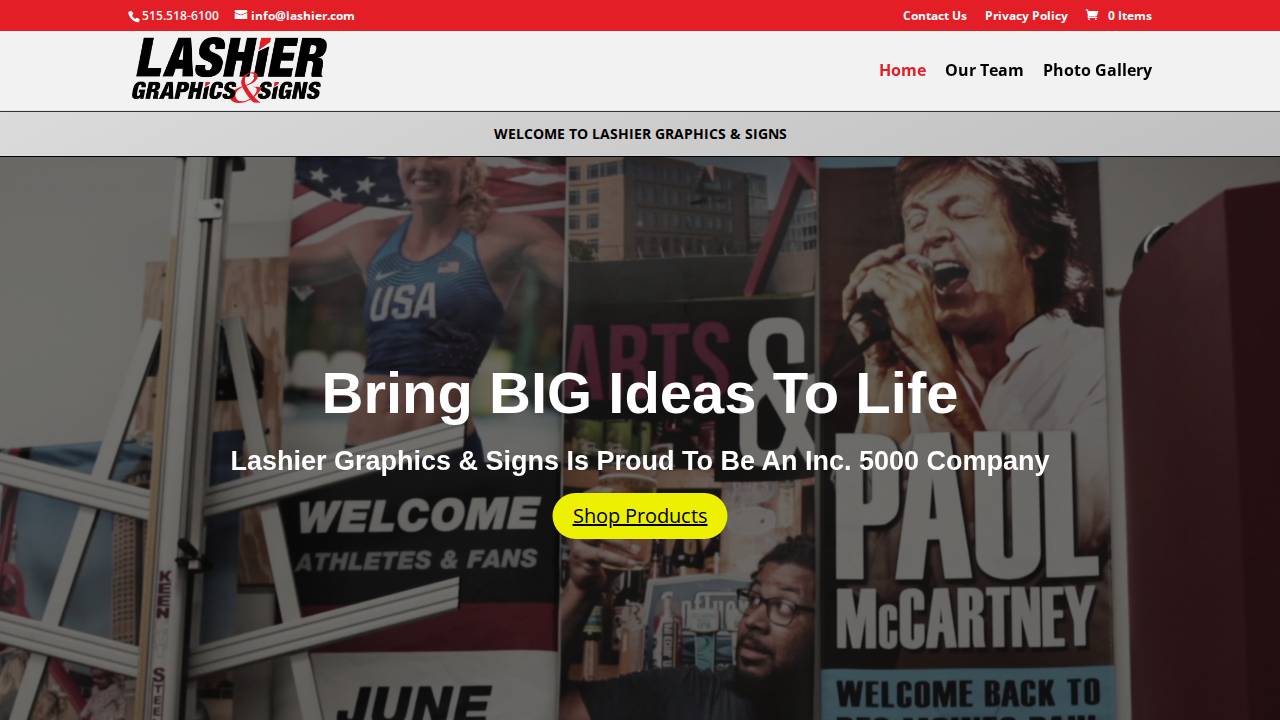 Letterman Lashier website screenshot