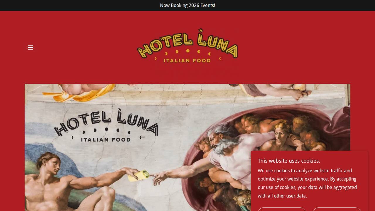 Hotel Luna website screenshot